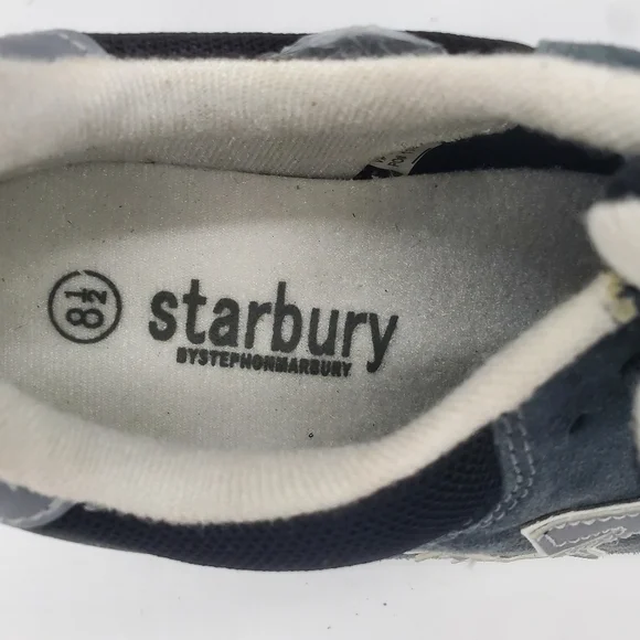 Starbury by Stephon Marbury Retro Runner Suede Blue Gray Men's 8.5 Shoes Star